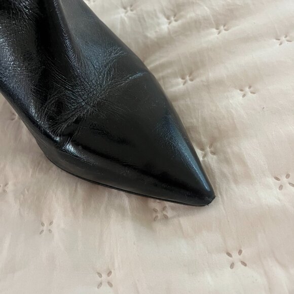 Like New Tamara Mellon Patent Leather Boots 'Pillar' - Picture 4 of 15